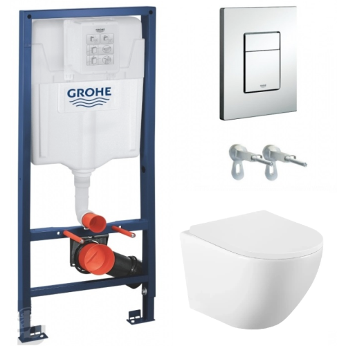 Комплект: унітаз підвісний Volle Amadeus з сидінням + інсталяція Grohe Rapid SL Rapid SL (38772001+1313.001000)