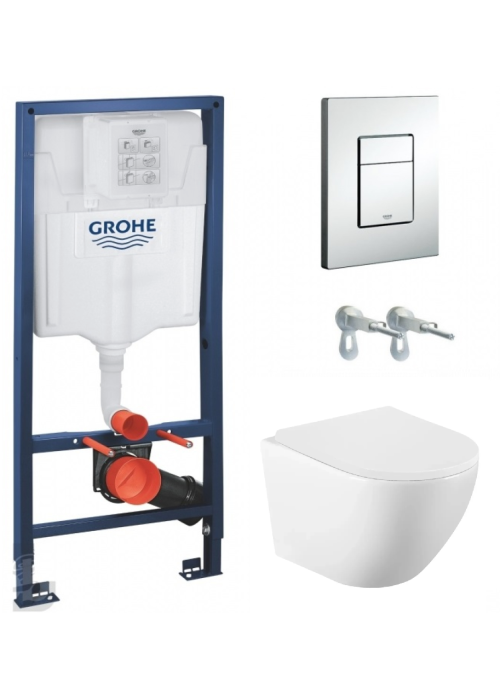 Комплект: унітаз підвісний Volle Amadeus з сидінням + інсталяція Grohe Rapid SL Rapid SL (38772001+1313.001000)
