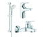 Набір змішувачів Grohe Bau Flow UA121624S0