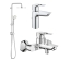 Набір змішувачів Grohe BauLoop New 3 в 1 UA123214R0