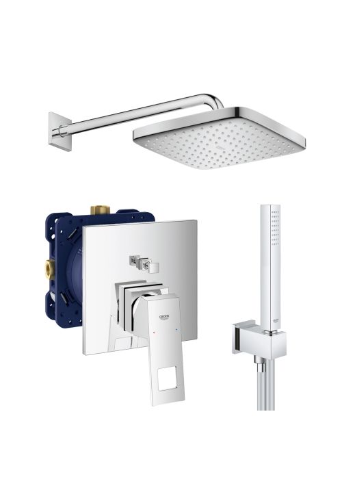 Душова система прихованого монтажу зі змішувачем Grohe Eurocube New Tempesta 250 UA26415SC3