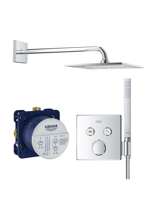 Душова система прихованого монтажу з термостатом Grohe Grohtherm SmartControl UA3450600A