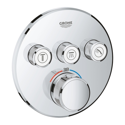 Душова система прихованого монтажу з термостатом Grohe Grohtherm SmartControl UA3461402L