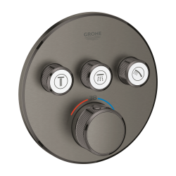 Душова система прихованого монтажу з виливом Grohe Grohtherm SmartControl KIT34863AL0UA Графит матовий