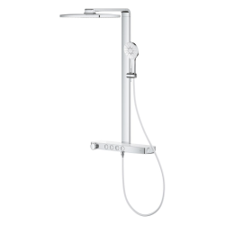 Душова система GROHE Rainshower Aqua Pure з термостатом для настінного монтажу, хром (1009610000)