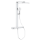 Душевая система GROHE Rainshower Aqua Pure с термостатом для настенного монтажа, хром (1009610000)