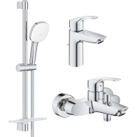 Набір змішувачів Grohe Eurosmart 3 в 1, для ванни (UA123238S3)