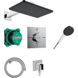 Душова система прихованого монтажу Hansgrohe Raindance Alive Q 210/340 1jet, 24620000 Chrome