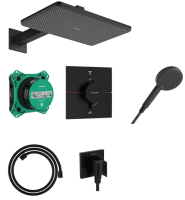 Душова система прихованого монтажу Hansgrohe Raindance Alive Q 210/340 1jet, 24620670 Black