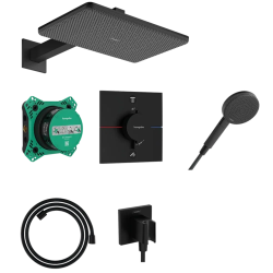 Душова система прихованого монтажу Hansgrohe Raindance Alive Q 210/340 1jet, 24620670 Black