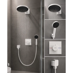Душова система прихованого монтажу Hansgrohe ShowerSelect Comfort E HighFlow, Matt White 15574700+01800180+24150700+24301700+26457700