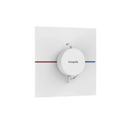 Душова система прихованого монтажу Hansgrohe ShowerSelect Comfort E HighFlow, Matt White 15574700+01800180+24150700+24301700+26457700