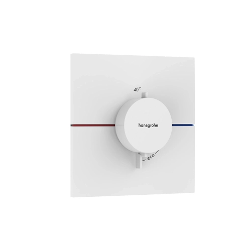 Душова система прихованого монтажу Hansgrohe ShowerSelect Comfort E HighFlow, Matt White 15574700+01800180+24150700+24301700+26457700