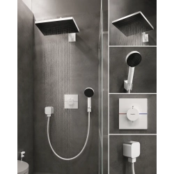Душевой комплект білий матовий  Hansgrohe  DuoTurn Q   Pulsify Е 260 1jet   8в1 White   24330700