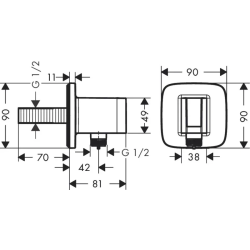 Шлангове з'єднання Hansgrohe Fixfit Q білий матовий 26887700 (Пошкоджене пакування)