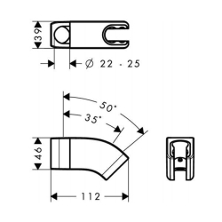 Держатель для душа HANSGROHE Reno 27992002