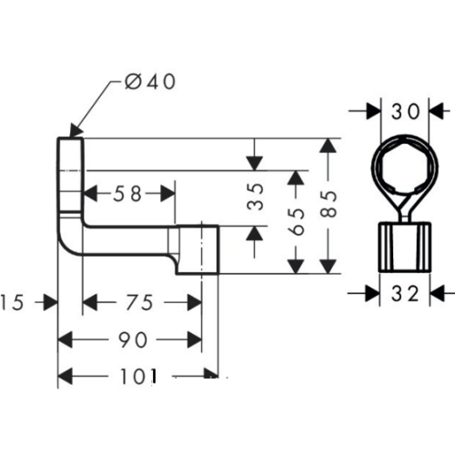 Держатель для душа HANSGROHE Porter Reno 2833500