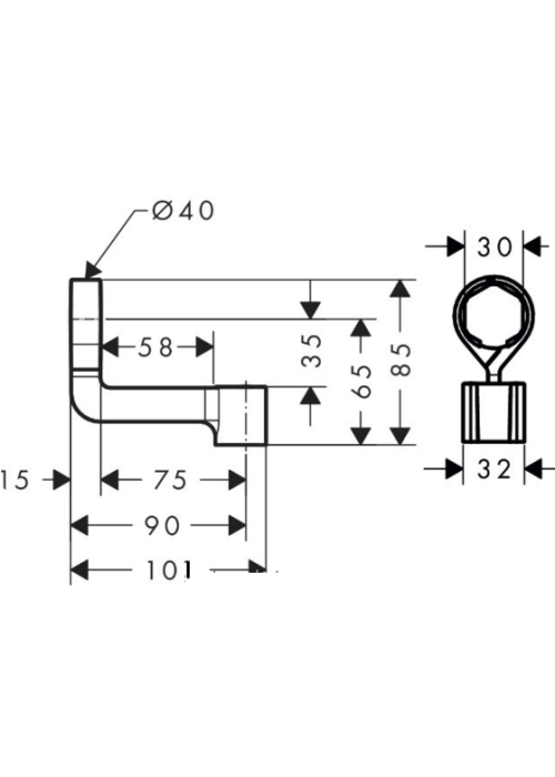 Держатель для душа HANSGROHE Porter Reno 2833500