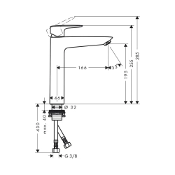 Смеситель для раковины Hansgrohe MySport XL, 71112000