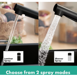 Змішувач кухонний  Hansgrohe Zesis  M33 150 1jet Matt Black 74802670 (Пошкоджене пакування)