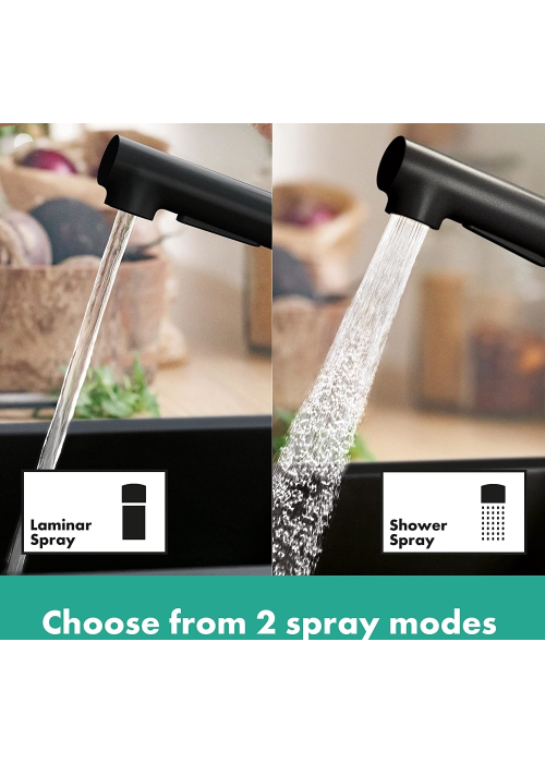Змішувач кухонний  Hansgrohe Zesis  M33 150 1jet Matt Black 74802670 (Пошкоджене пакування)