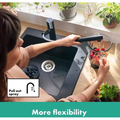 Змішувач кухонний  Hansgrohe Zesis  M33 150 1jet Matt Black 74802670 (Пошкоджене пакування)
