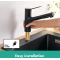 Змішувач кухонний Hansgrohe Zesis M33 150 1jet Matt Black 74802670 (Пошкоджене пакування)