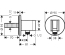 Шланговое подсоединение Hansgrohe Fixfit S 26888140