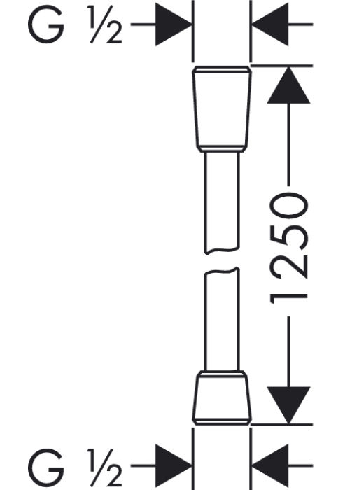 Душовий шланг Hansgrohe Isiflex 125 см 28272000