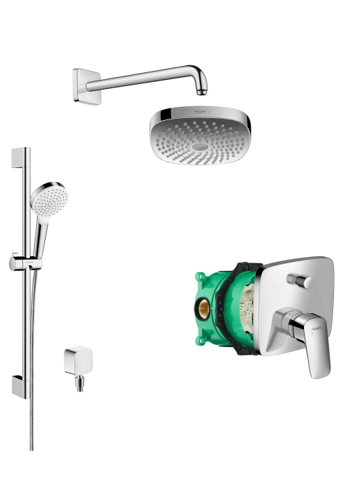 Душевая система скрытого монтажа Hansgrohe Logis EcoSmart (20200003)