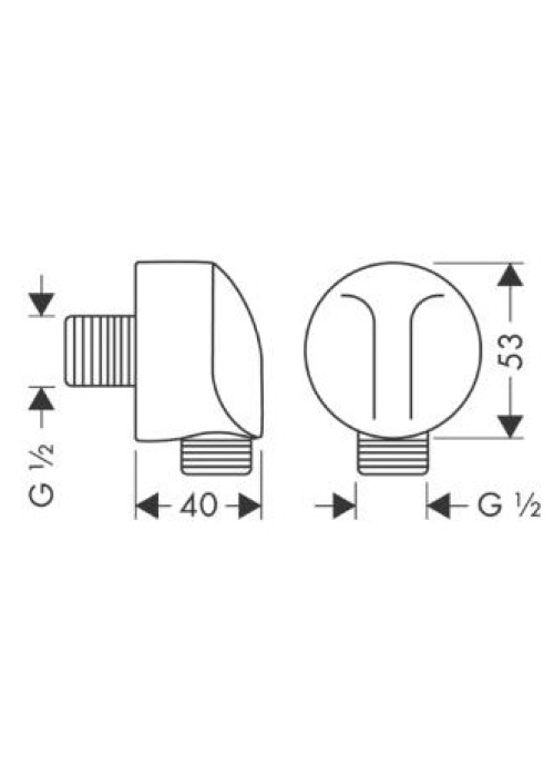 Шлангове підключення Hansgrohe Fixfit, 27454000