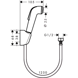 Гигиенический душ Hansgrohe 32122000