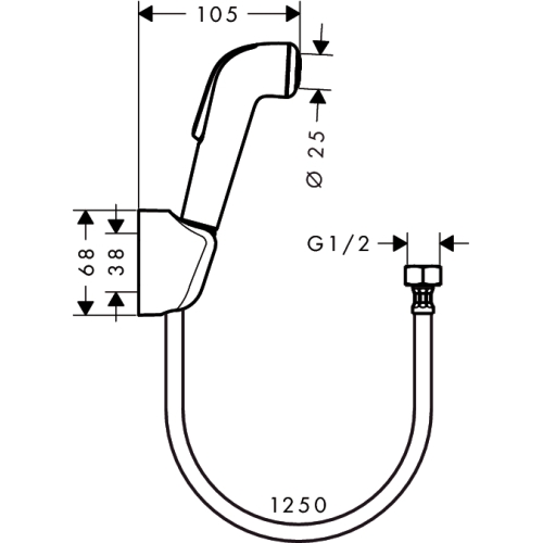 Гігієнічний душ Hansgrohe 32122000