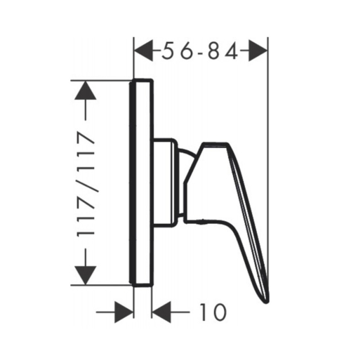 Змішувач для душу одноважільний Hansgrohe Logis 71604000