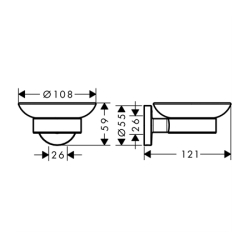 Набір аксесуарів Hansgrohe logis, 41723333