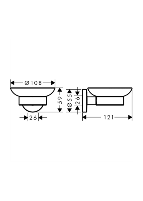 Набір аксесуарів Hansgrohe logis, 41723333