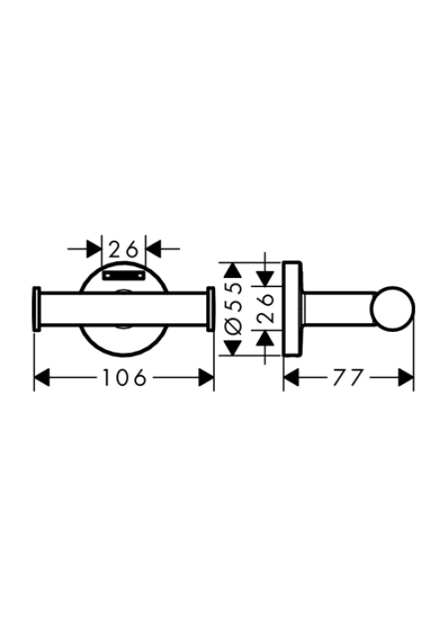 Набір аксесуарів Hansgrohe logis, 41723444