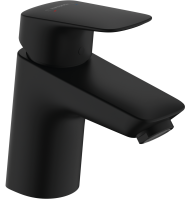 Смеситель Hansgrohe Logis 70 для умывальника с донным клапаном push-open, Matt Black (71077670)