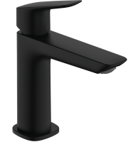 Смеситель Hansgrohe Logis Fine 110 для умывальника с донным клапаном pop-up, Matt Black (71251670)