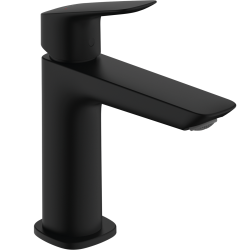 Змішувач Hansgrohe Logis Fine 110 для умивальника з донним клапаном pop-up, Matt Black (71251670)