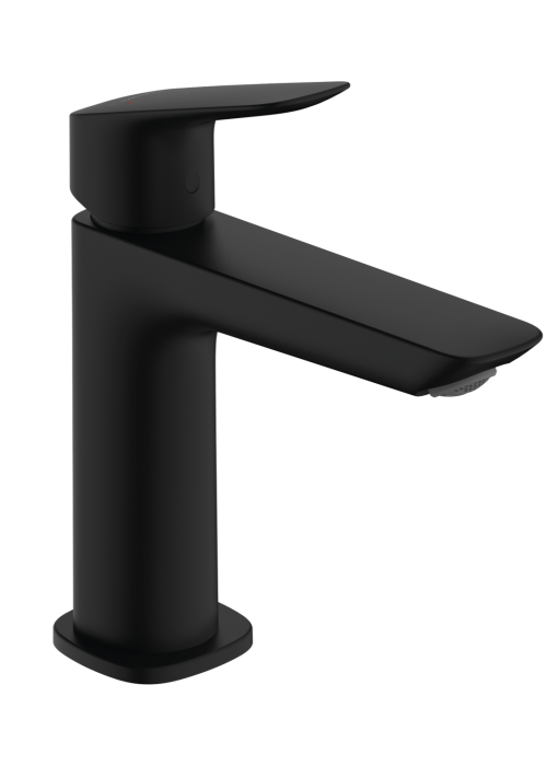 Смеситель Hansgrohe Logis Fine 110 для умывальника с донным клапаном pop-up, Matt Black (71251670)