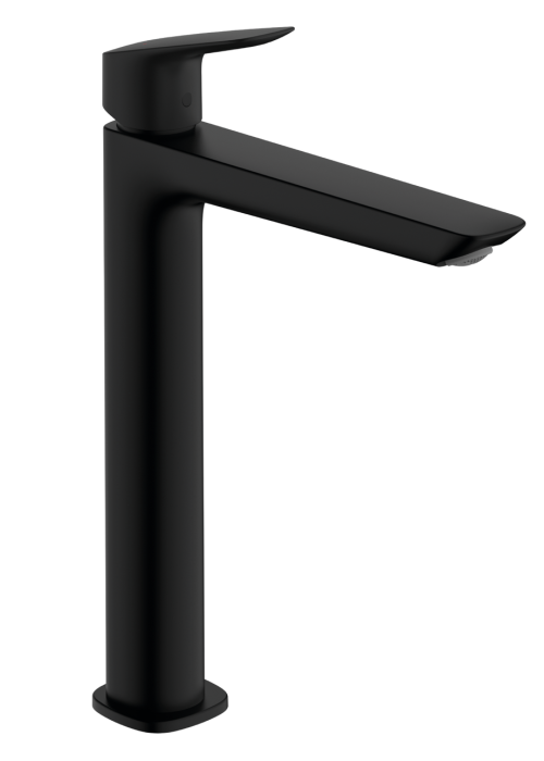 Смеситель Hansgrohe Logis Fine 240 для умывальника с донным клапаном pop-up, Matt Black (71257670)