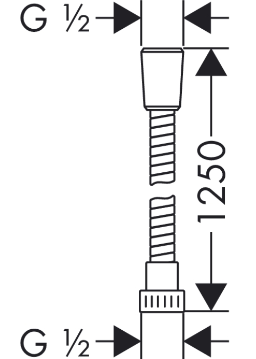 Душовий шланг Hansgrohe Metaflex 125 см 28262000