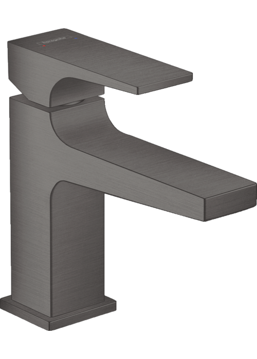 Смеситель для раковины Hansgrohe Metropol с донным клапаном Push-Open Brushed Black Chrome 32500340