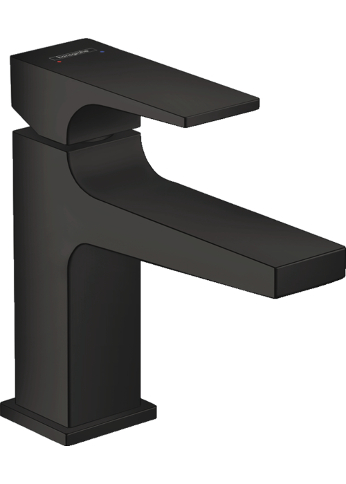 Смеситель для раковины Hansgrohe Metropol с донным клапаном Push-Open Matt Black 32500670