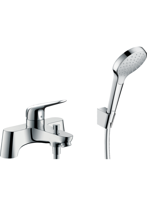 Змішувач на борт ванни Hansgrohe Novus + комплект душової лійки Croma Select 71044000