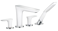 Смеситель на борт ванны Hansgrohe PuraVida White/Chrome 15446400