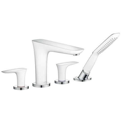 Змішувач на борт ванни Hansgrohe PuraVida White/Chrome 15446400