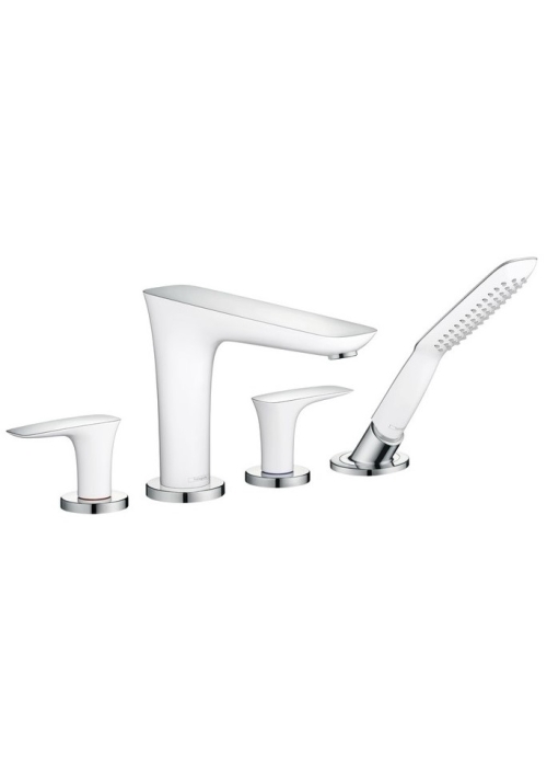 Смеситель на борт ванны Hansgrohe PuraVida White/Chrome 15446400