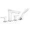 Смеситель на борт ванны Hansgrohe PuraVida White/Chrome 15446400